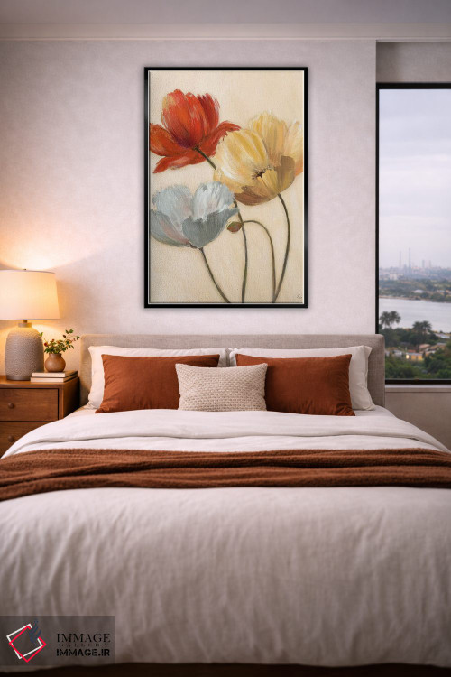 تابلو دکوراتیو پالت شقایق II اثر نان - D4B