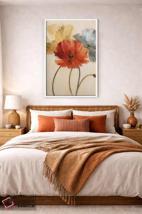 تابلو مدرن پالت شقایق I اثر نان - D3W