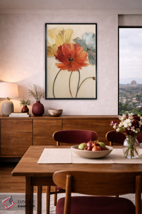 تابلو مدرن پالت شقایق I اثر نان - D4B