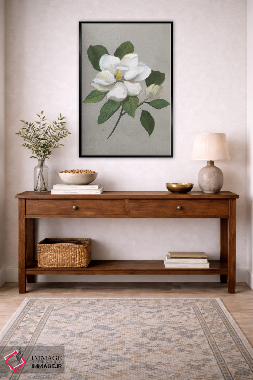 تابلو مدرن ماگنولیای گیاهی اثر نان - D3B