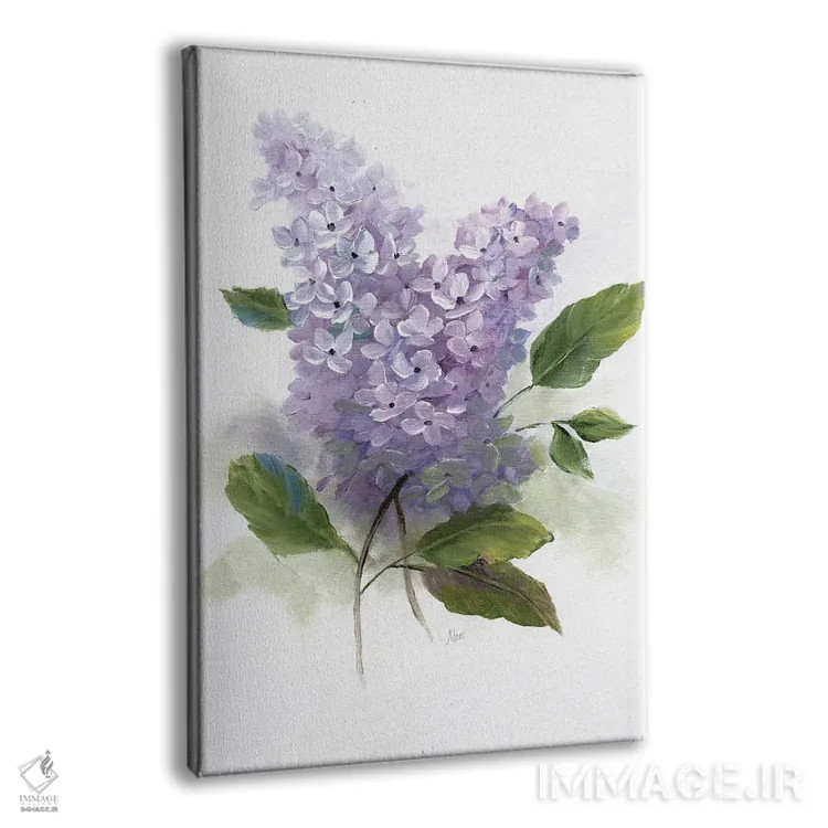 تابلو دکوراتیو رمانس یاس بنفش II اثر نان - نمای پرسپکتیو محصول