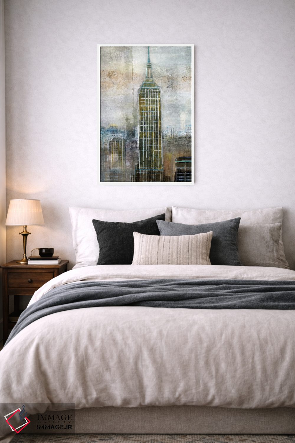 تابلو انتزاعی تقابل شهری اثر نان - D4W