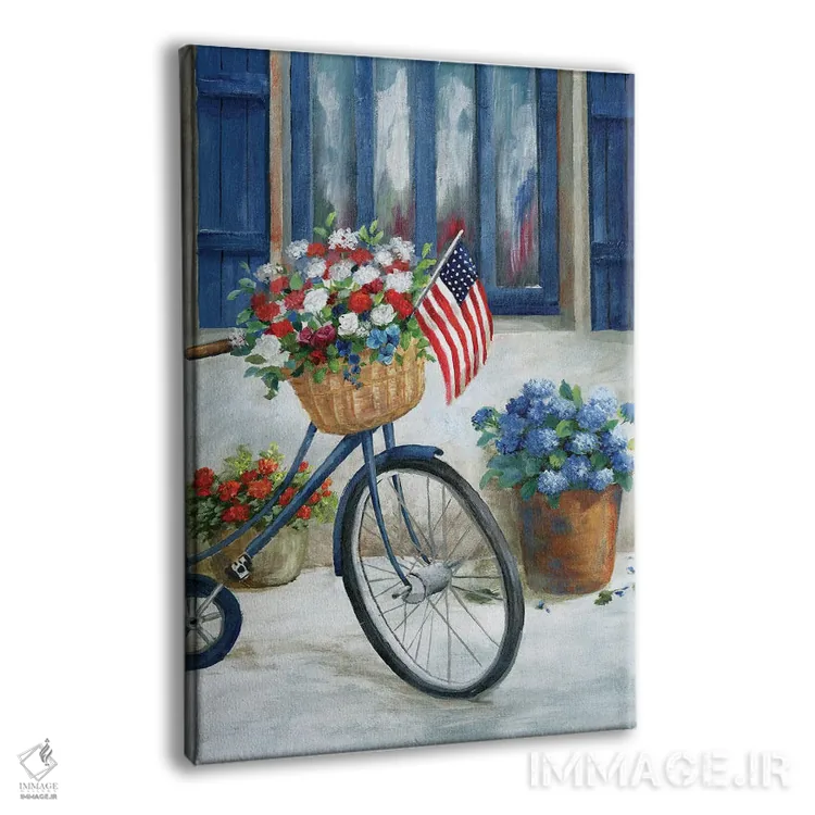 تابلو دکوراتیو دوچرخه میهن دوست II اثر نان - نمای پرسپکتیو محصول