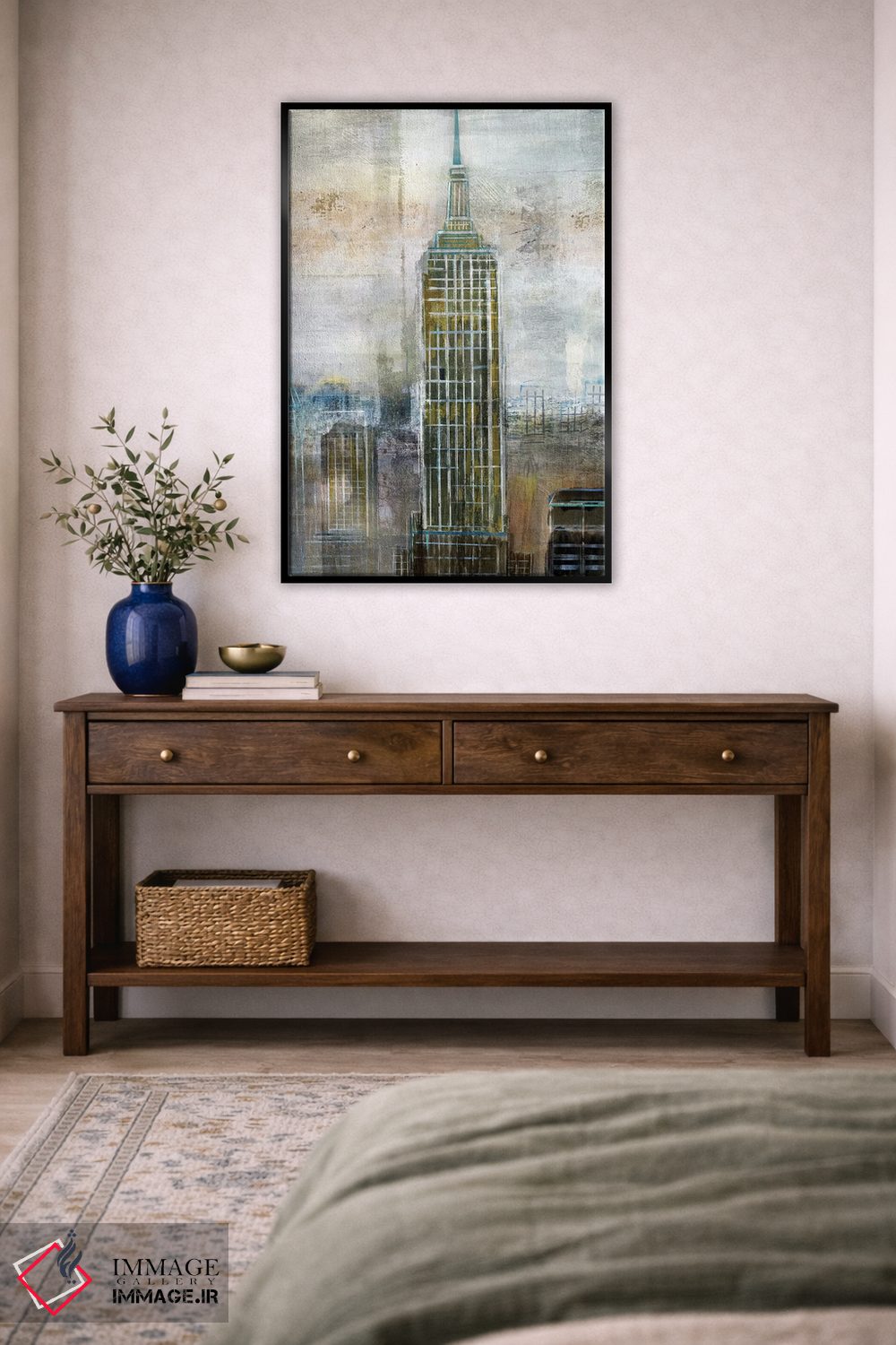 تابلو انتزاعی تقابل شهری اثر نان - D3B