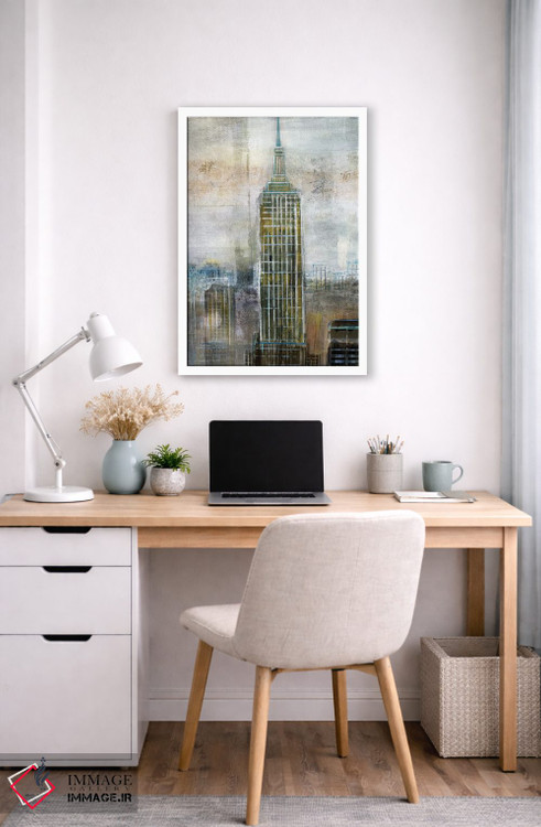 تابلو انتزاعی تقابل شهری اثر نان - D5W