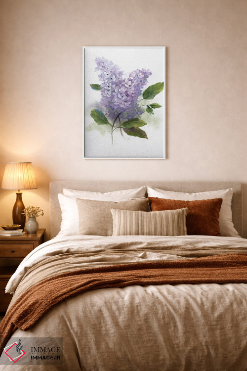 تابلو دکوراتیو رمانس یاس بنفش II اثر نان - D5W