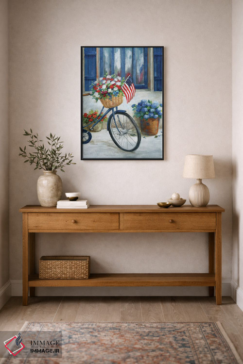 تابلو دکوراتیو دوچرخه میهن دوست II اثر نان - D1B