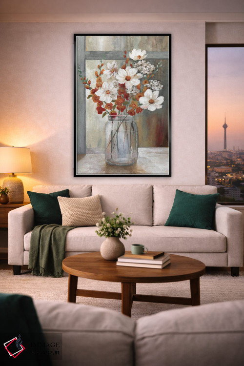 تابلو دکوراتیو افشان پاییزی اثر نان - D2B