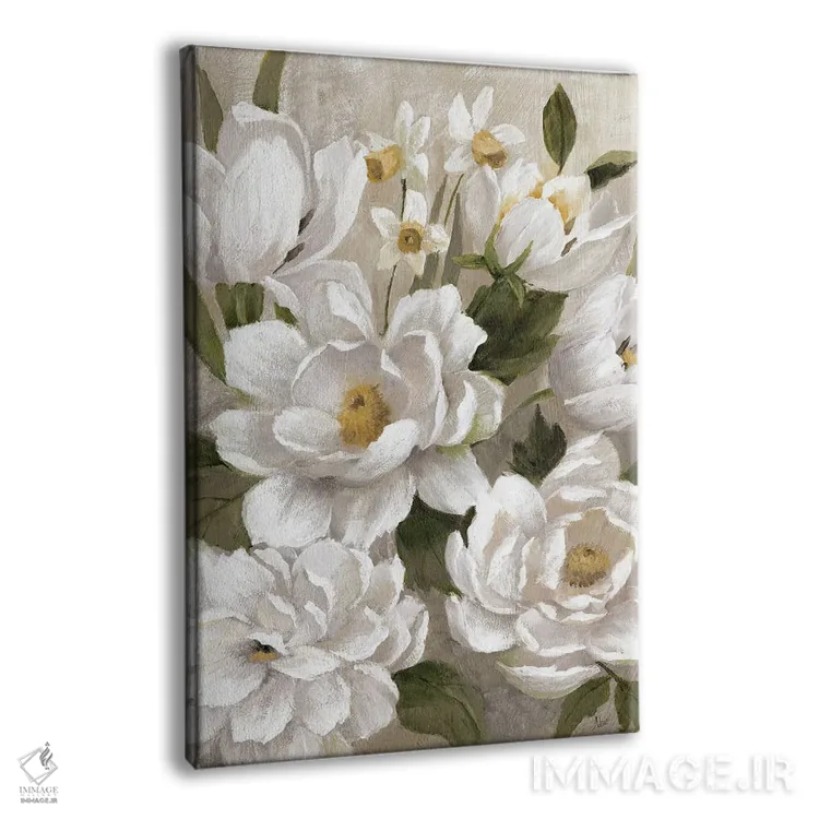 تابلو مدرن روز شیرین بهاری اثر نان - نمای پرسپکتیو محصول