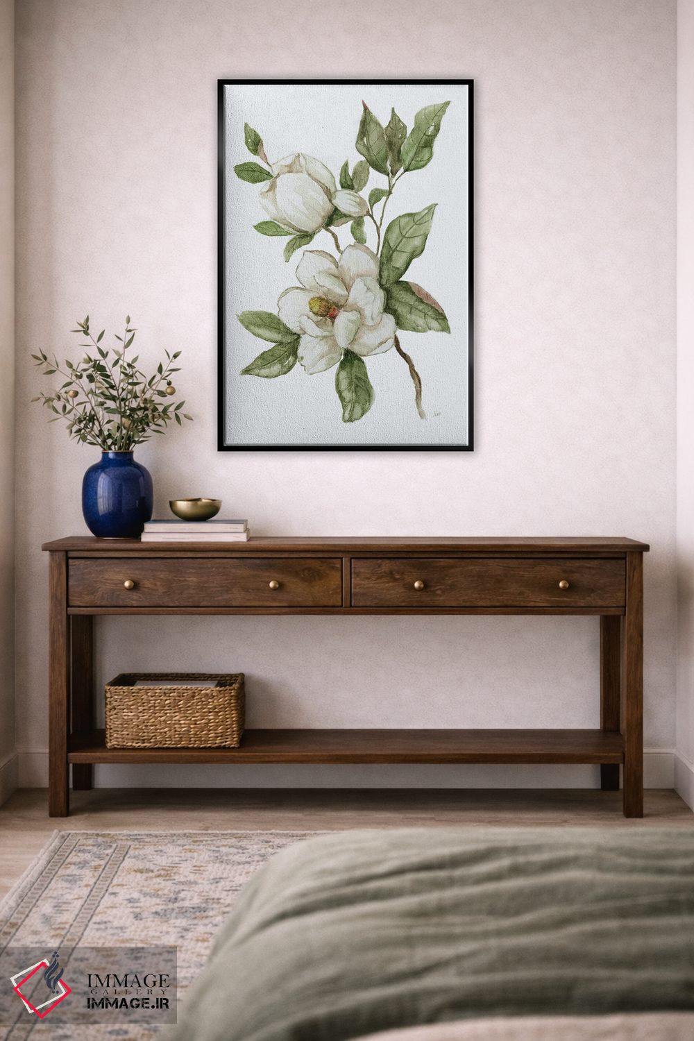 تابلو مینیمال صبح ماگنولیا II اثر نان - D4B