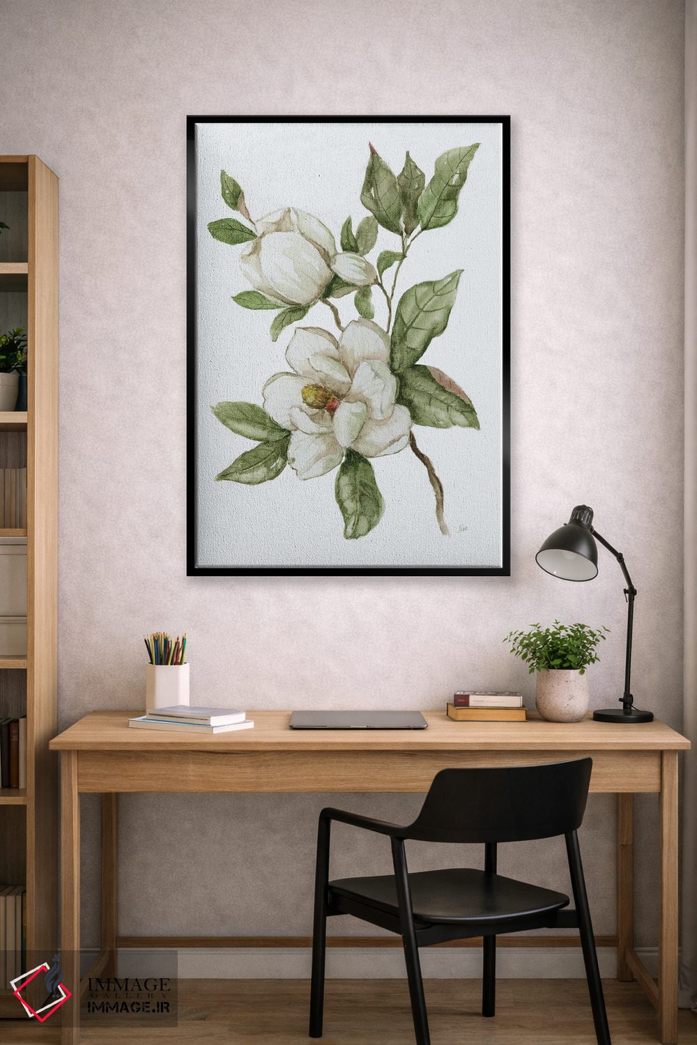 تابلو مینیمال صبح ماگنولیا II اثر نان - D2B