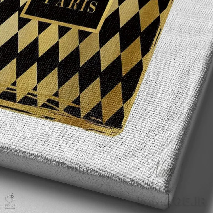 تابلو دکوراتیو عطر گلدار هارلکین اثر نان - نمای نزدیک بافت بوم