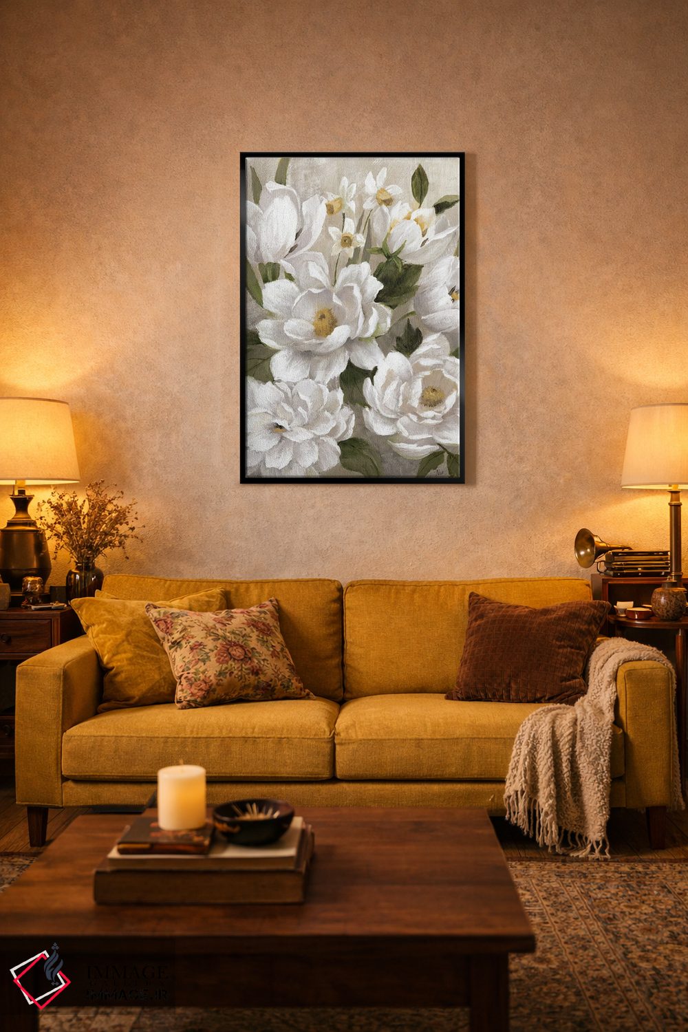 تابلو مدرن روز شیرین بهاری اثر نان - D2B