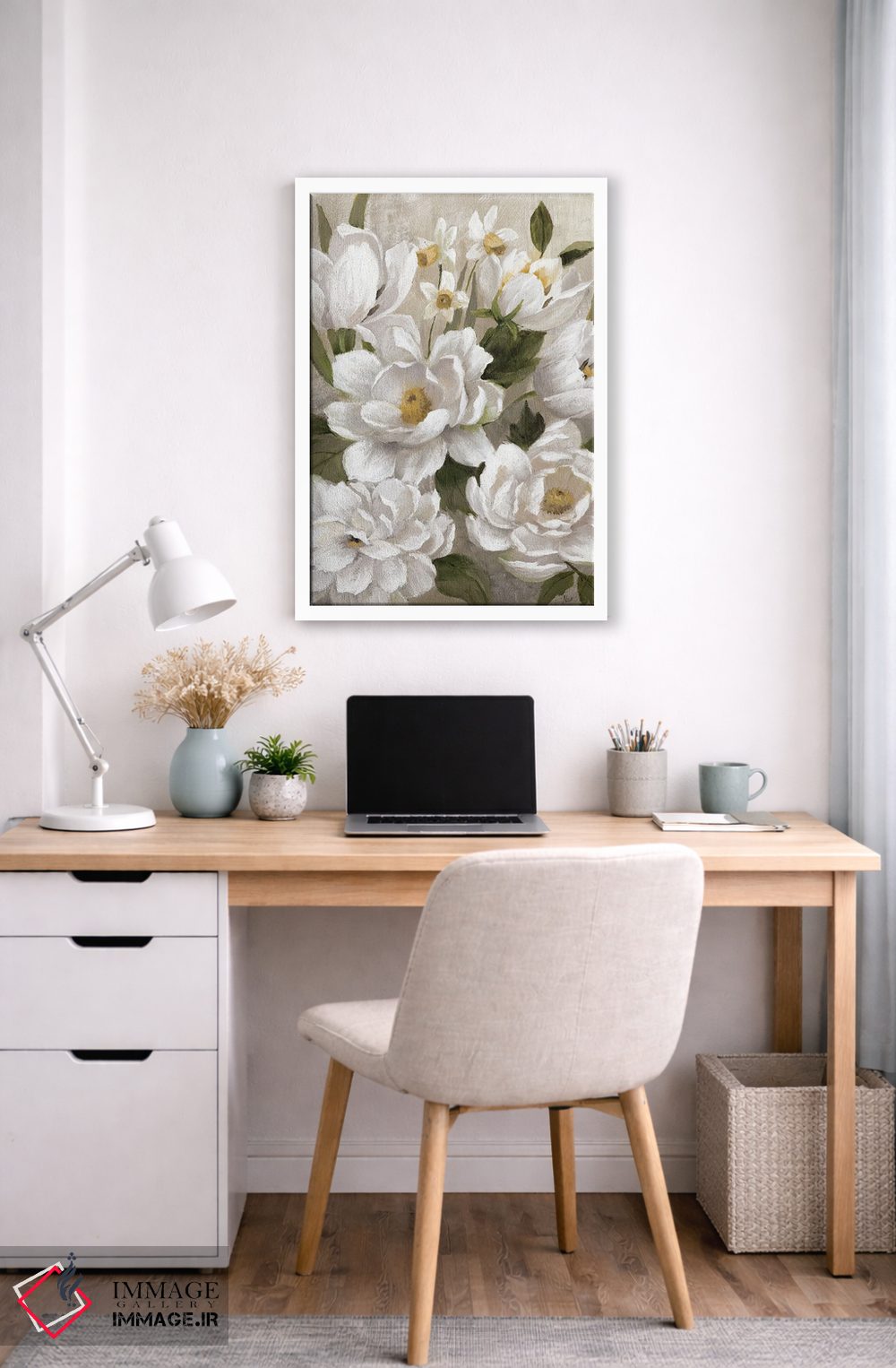 تابلو مدرن روز شیرین بهاری اثر نان - D5W