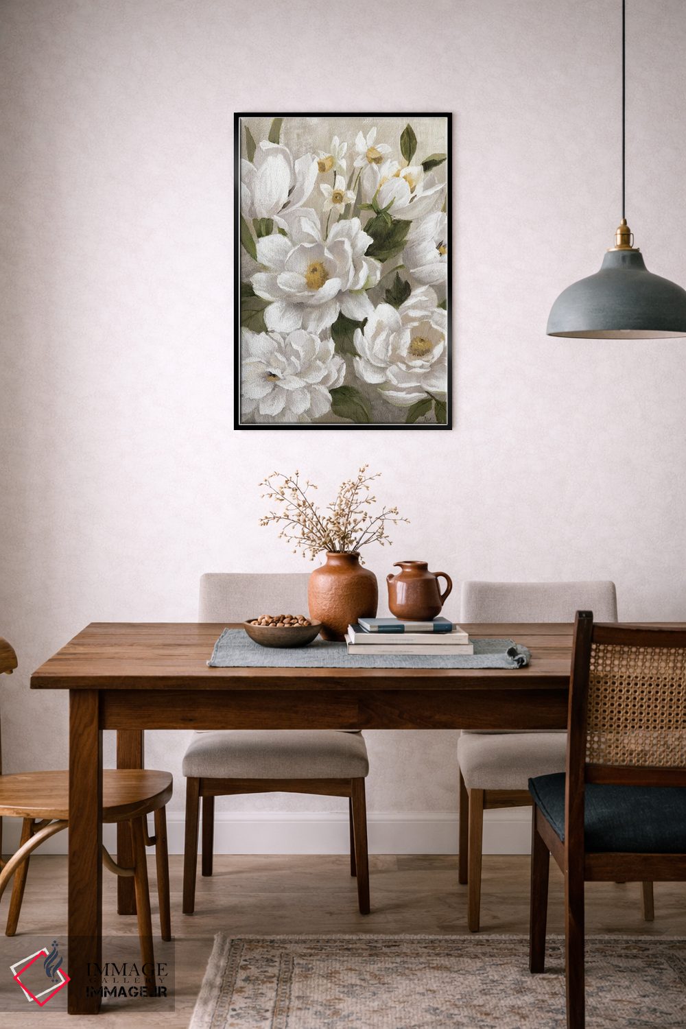 تابلو مدرن روز شیرین بهاری اثر نان - D6B