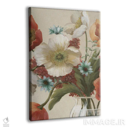 تابلو دکوراتیو زمان شقایق ۲ اثر نان - نمای پرسپکتیو محصول