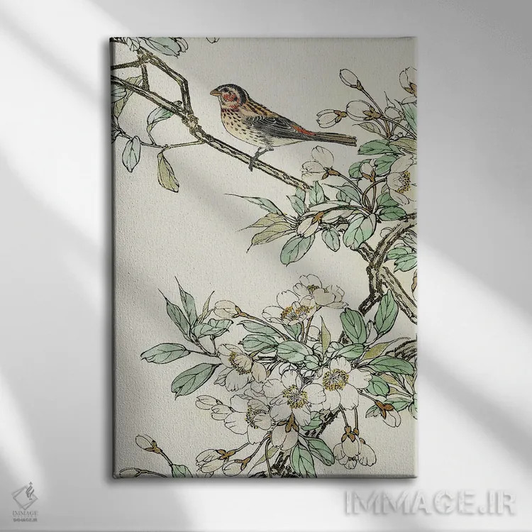 تابلو دکوراتیو طبیعت بی زمان ۲ اثر نان - نمای روبهرو روی دیوار