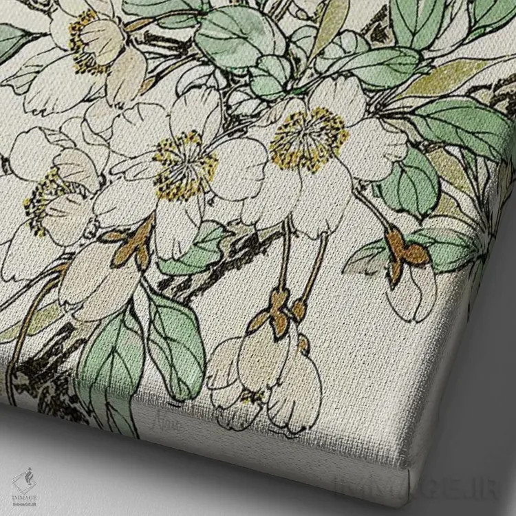 تابلو دکوراتیو طبیعت بی زمان ۲ اثر نان - نمای نزدیک بافت بوم