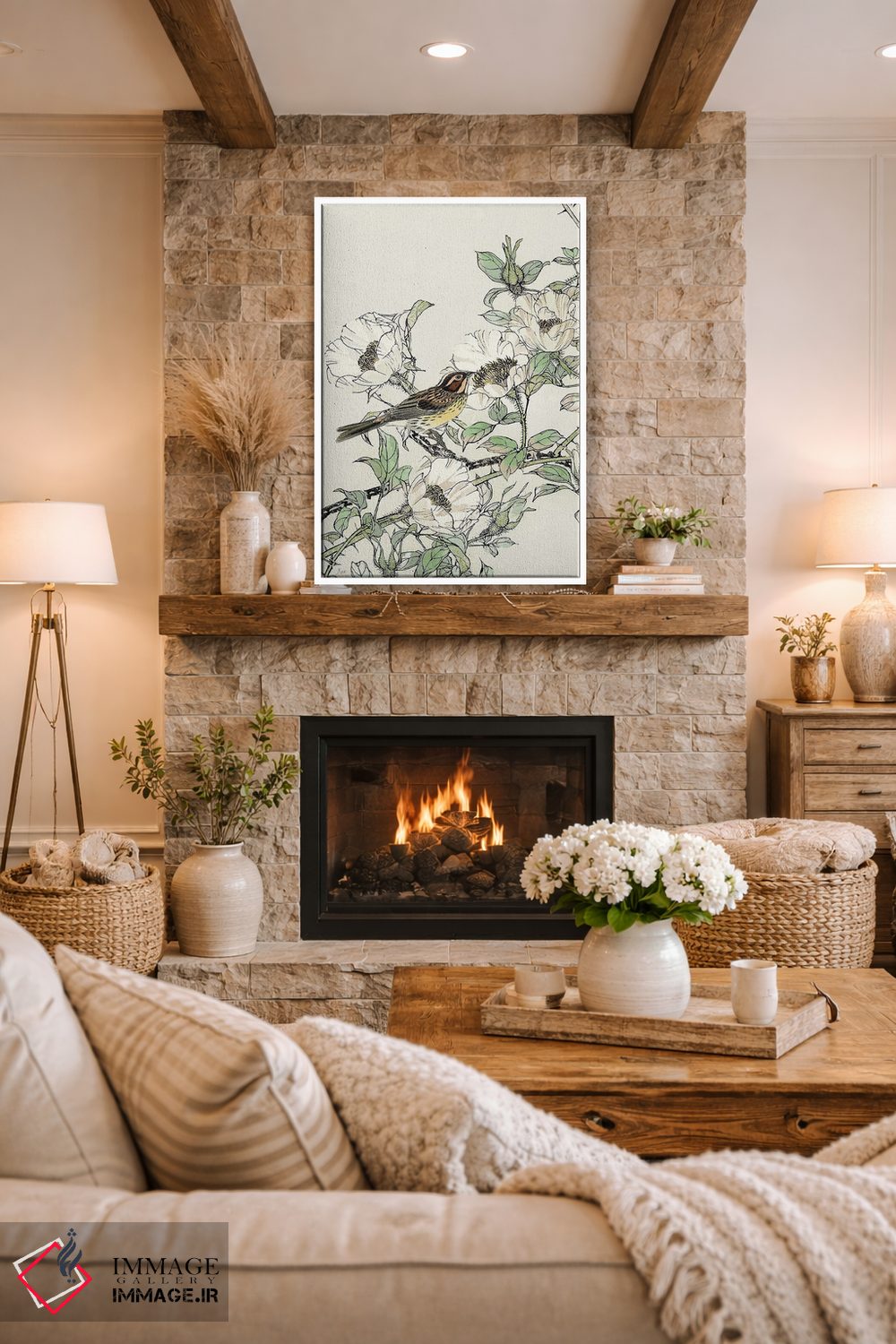 تابلو دکوراتیو طبیعت بی زمان ۱ اثر نان - D1W