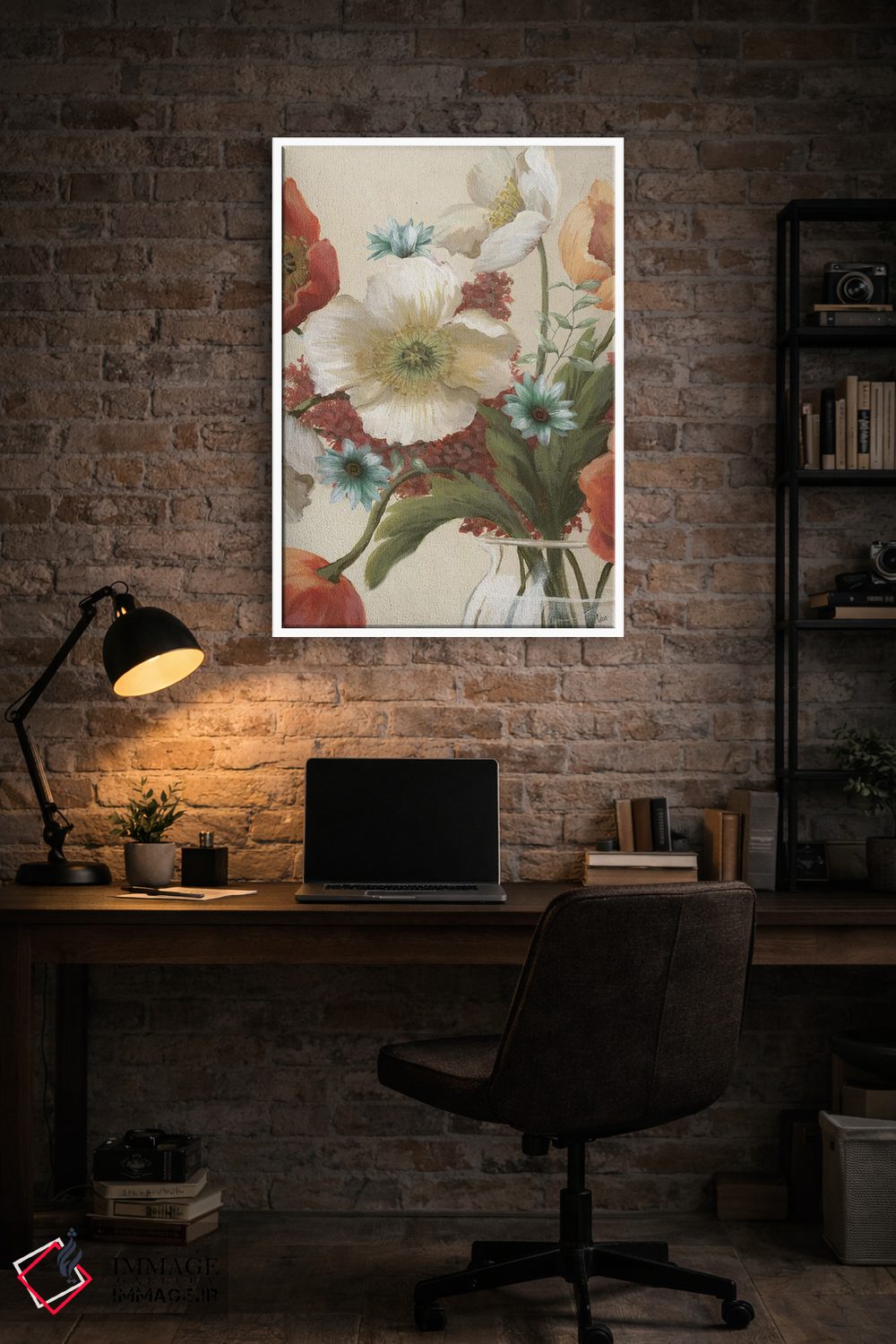 تابلو دکوراتیو زمان شقایق ۲ اثر نان - D3W