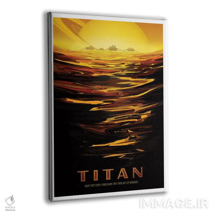 تابلو دکوراتیو تیتان اثر ناسا - نمای پرسپکتیو محصول