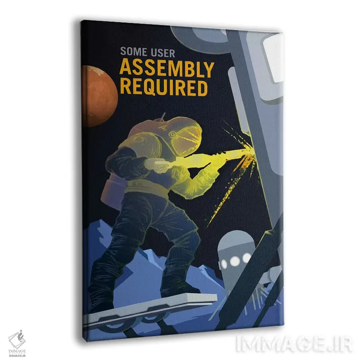 تابلو دکوراتیو نیاز به سرهم کردن توسط کاربر دارد اثر ناسا - نمای پرسپکتیو محصول