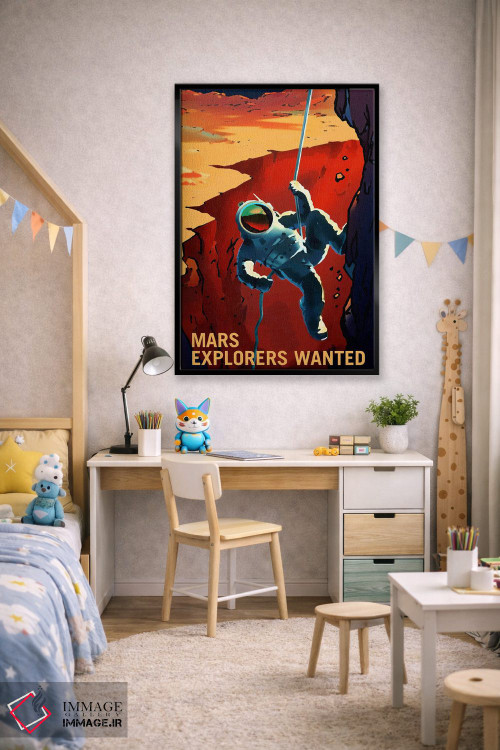 تابلو دکوراتیو به کاوشگران نیازمندیم اثر ناسا - D2B