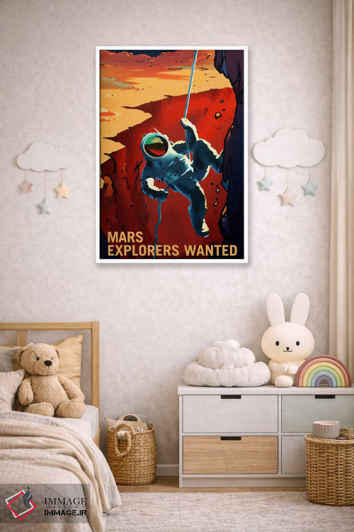 تابلو دکوراتیو به کاوشگران نیازمندیم اثر ناسا - D3W
