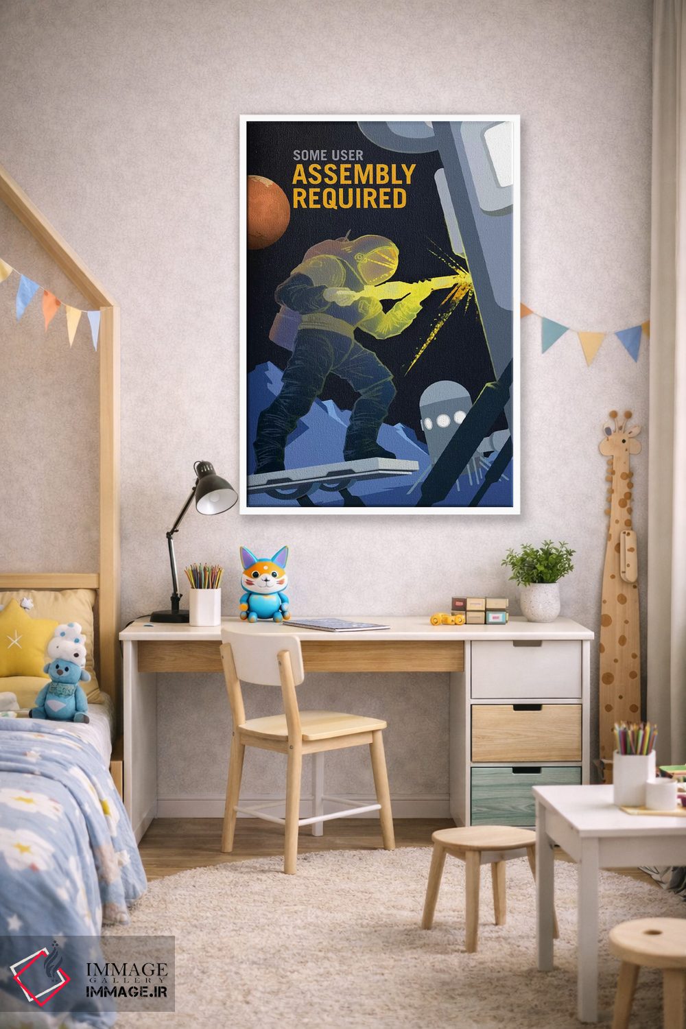 تابلو دکوراتیو نیاز به سرهم کردن توسط کاربر دارد اثر ناسا - D1W