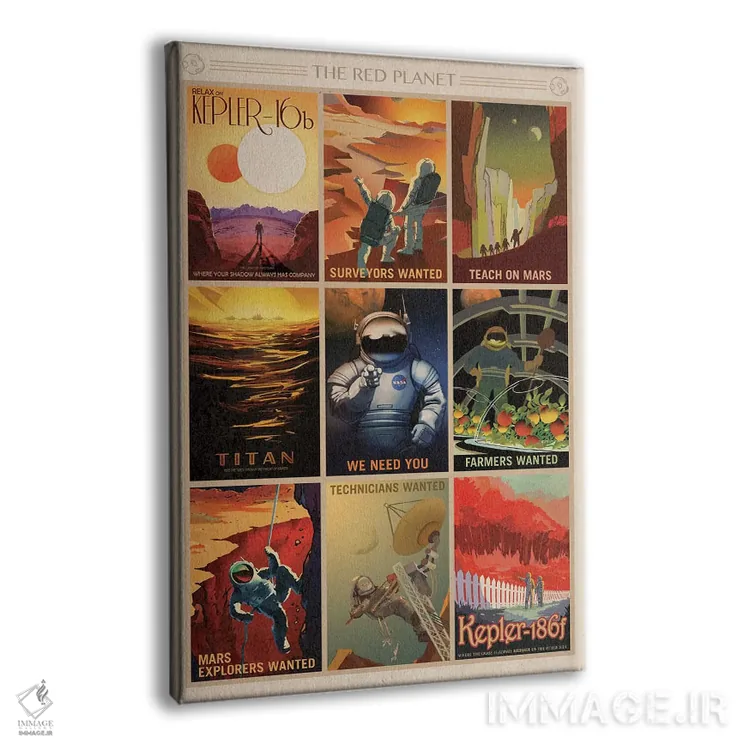 تابلو دکوراتیو سیاره سرخ اثر ناسا - نمای پرسپکتیو محصول