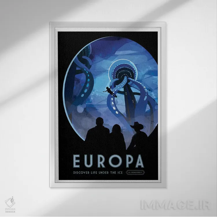 تابلو دکوراتیو اروپا اثر ناسا - نمای قابدار سفید