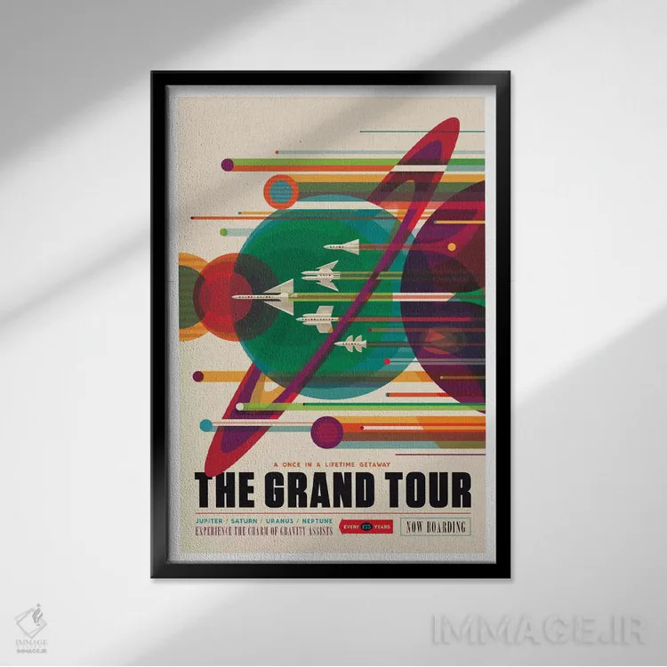 تابلو دکوراتیو تور بزرگ اثر ناسا - نمای قابدار مشکی