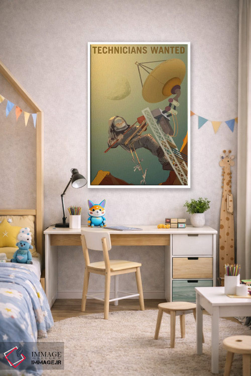 تابلو دکوراتیو به تکنسین ها نیازمندیم اثر ناسا - D1W