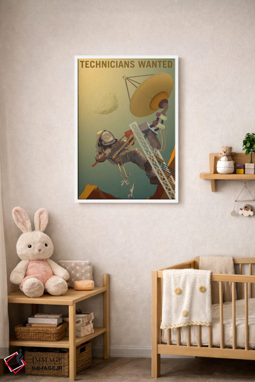 تابلو دکوراتیو به تکنسین ها نیازمندیم اثر ناسا - D2W