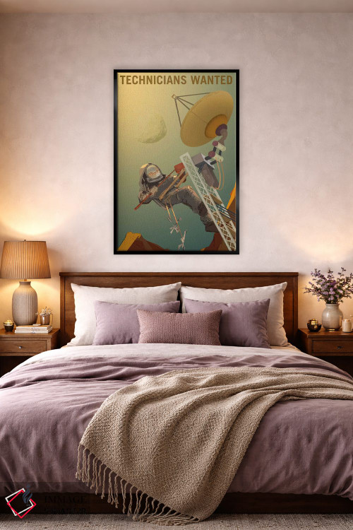 تابلو دکوراتیو به تکنسین ها نیازمندیم اثر ناسا - D4B