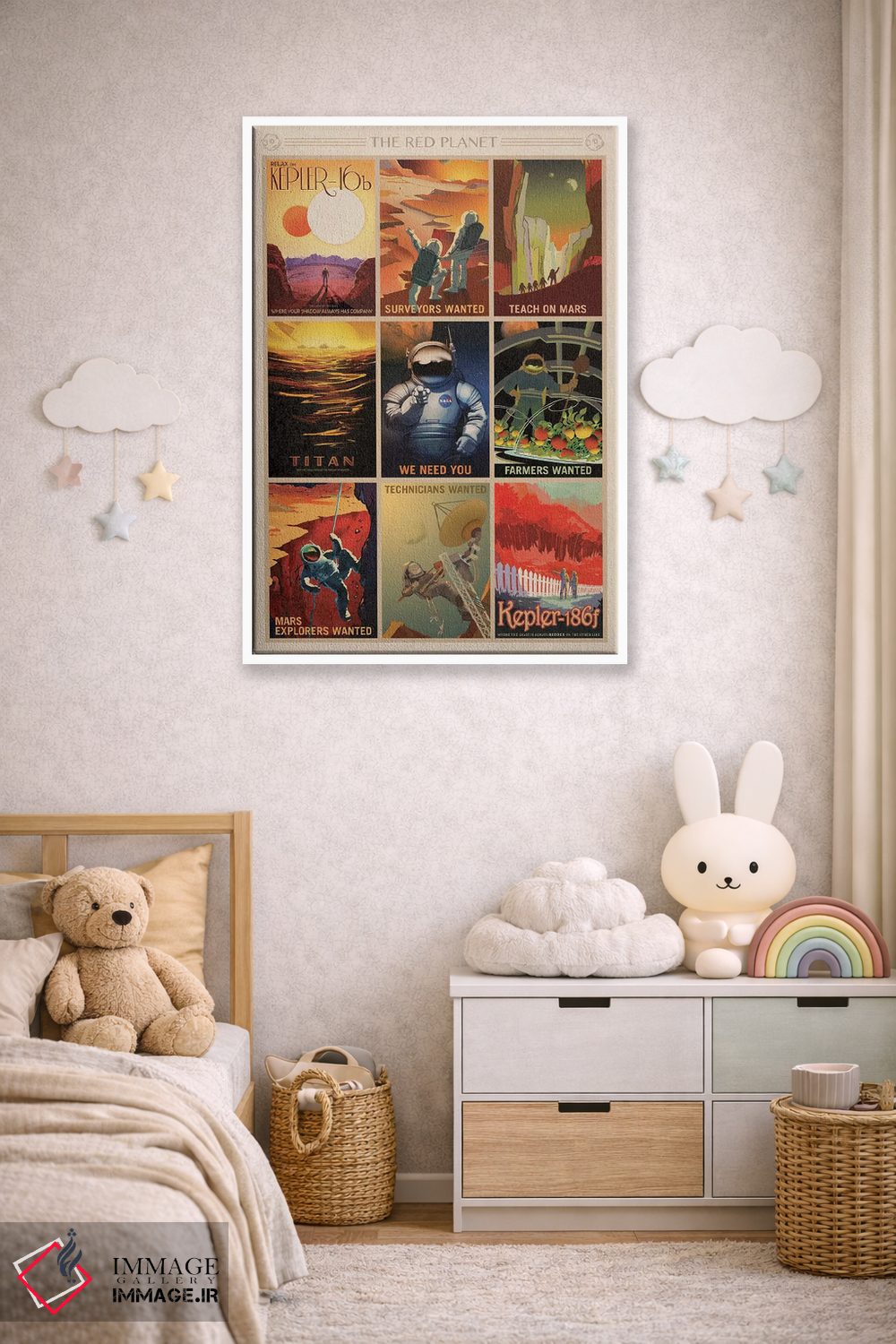 تابلو دکوراتیو سیاره سرخ اثر ناسا - D4W