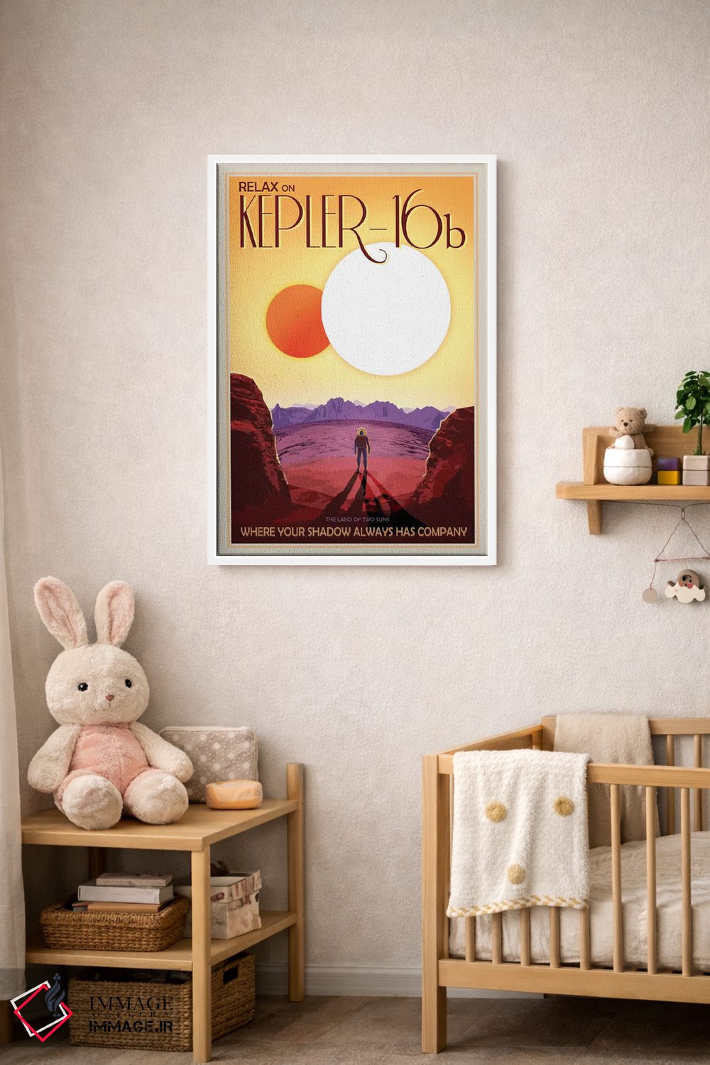 تابلو دکوراتیو کپلر-۱۶بی اثر ناسا - D2W