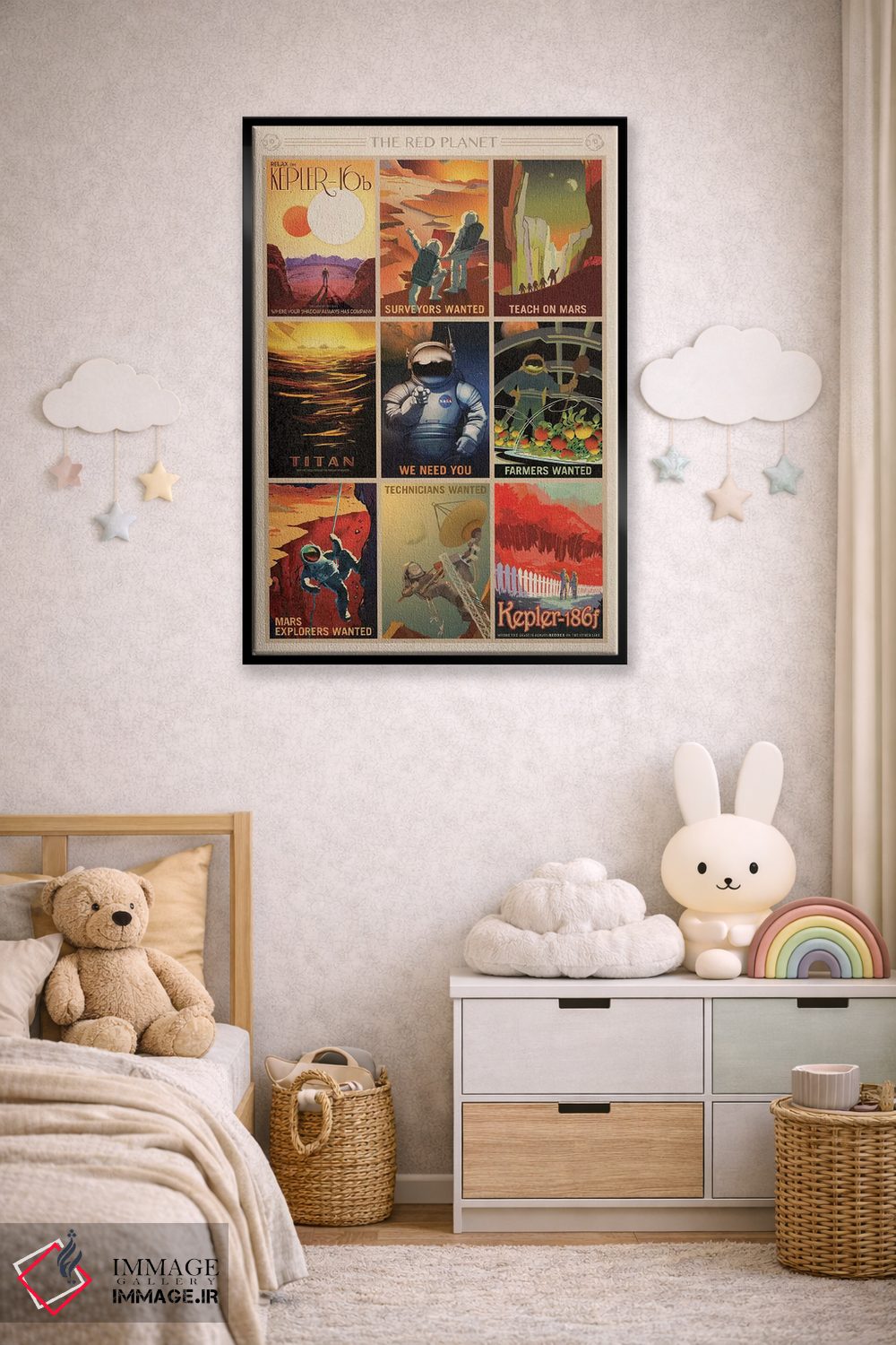 تابلو دکوراتیو سیاره سرخ اثر ناسا - D6B