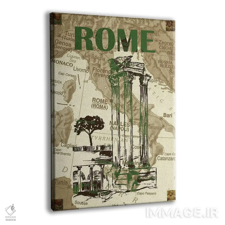 تابلو دکوراتیو ایستگاه های شهری چهار اثر نیکلاس بیسکاردی - نمای پرسپکتیو محصول