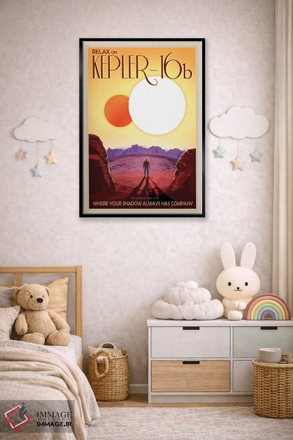 تابلو دکوراتیو کپلر-۱۶بی اثر ناسا - D5B