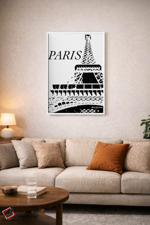 تابلو دکوراتیو پاریس مدرن دو اثر نیکلاس بیسکاردی - D2W