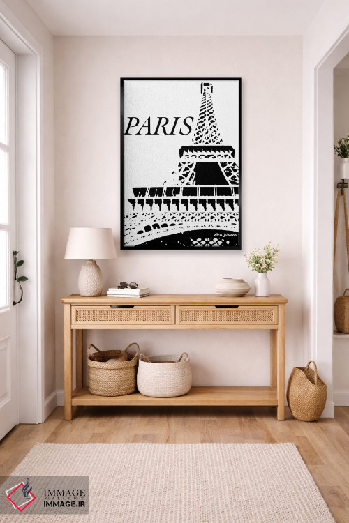 تابلو دکوراتیو پاریس مدرن دو اثر نیکلاس بیسکاردی - D4B