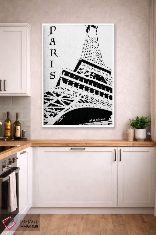 تابلو دکوراتیو پاریس مدرن سه اثر نیکلاس بیسکاردی - D3W