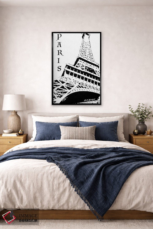 تابلو دکوراتیو پاریس مدرن سه اثر نیکلاس بیسکاردی - D6B