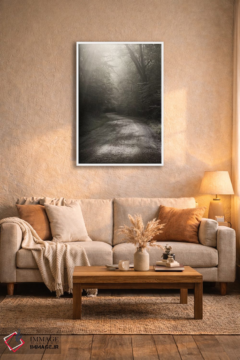 تابلو دکوراتیو جاده روستایی اثر عکاسی نیکلاس بل - D3W
