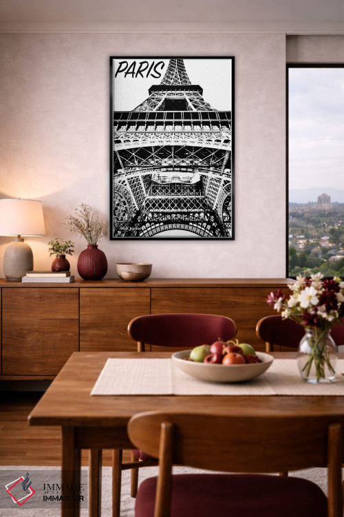 تابلو دکوراتیو پاریس مدرن چهار اثر نیکلاس بیسکاردی - D3B