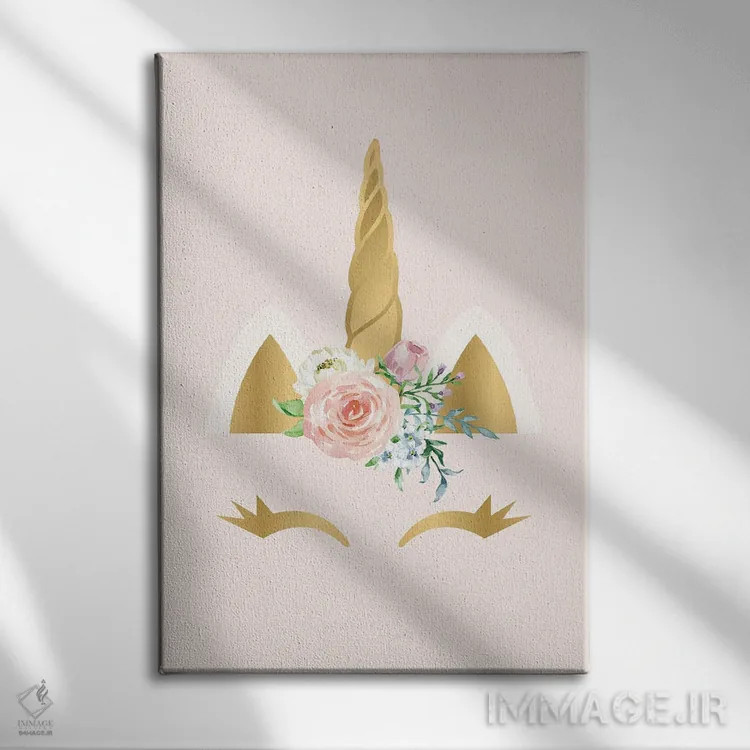 تابلو دکوراتیو تک شاخ اثر نیکول باسک - نمای روبهرو روی دیوار