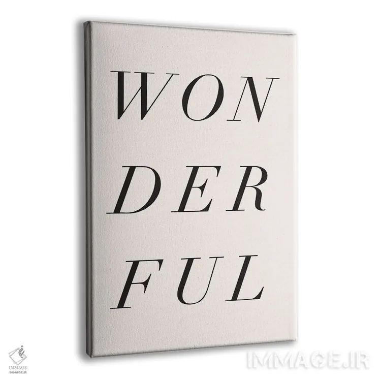 تابلو دکوراتیو شگفت انگیز اثر نیکول باسک - نمای پرسپکتیو محصول