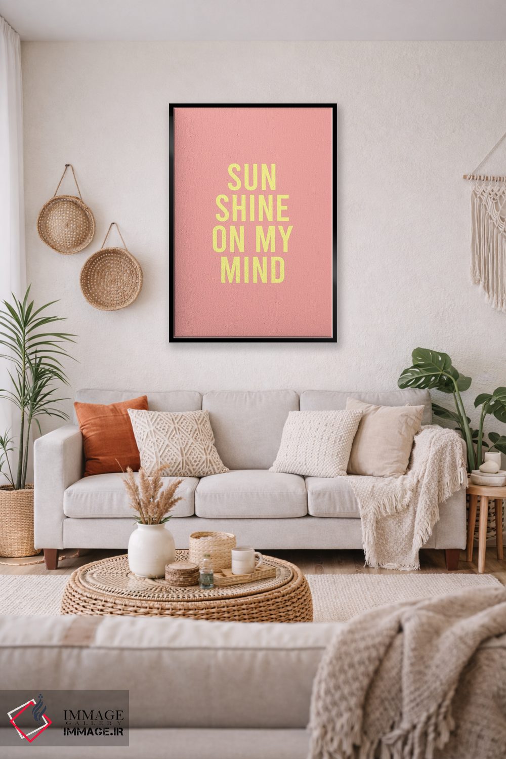 تابلو دکوراتیو نور خورشید در ذهنم اثر نیکول باسک - D3B