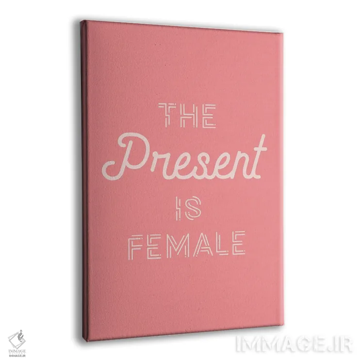 تابلو دکوراتیو حال حاضر زنانه است اثر نیکول باسک - نمای پرسپکتیو محصول